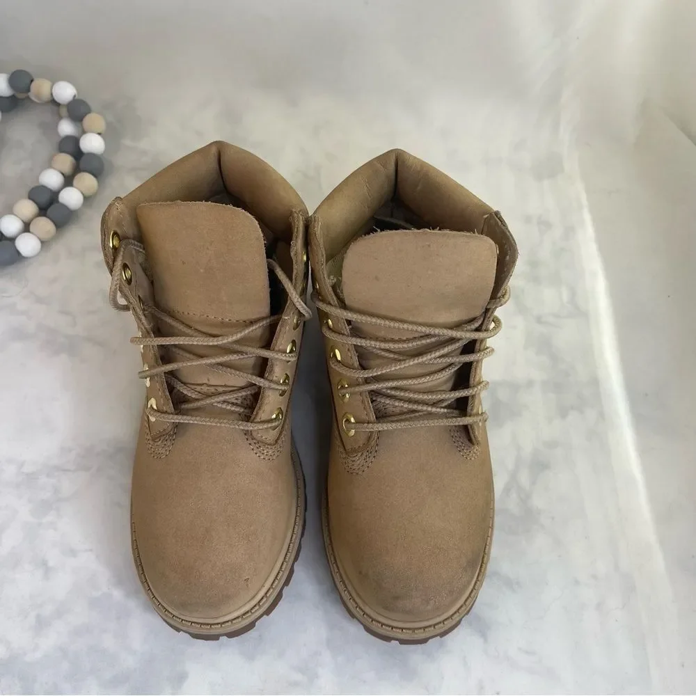 Timberland Tan Gold Boots Durable Comfort waterproof toddlers size 11T